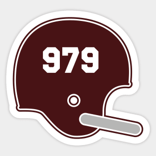 Texas A&M Area Code Helmet Sticker